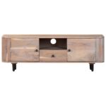 vidaXL TV skrinka 118x30x40 cm masívne akáciové drevo – Obrázok 3