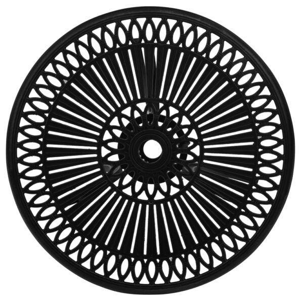 vidaXL 3-dielna bistro súprava liaty hliník čierna – Obrázok 7