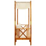 vidaXL Záhradná lavička so strechou a opierkami na nohy akáciový masív – Obrázok 5