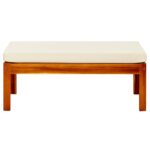 vidaXL Záhradná lavička so strechou a opierkami na nohy akáciový masív – Obrázok 9