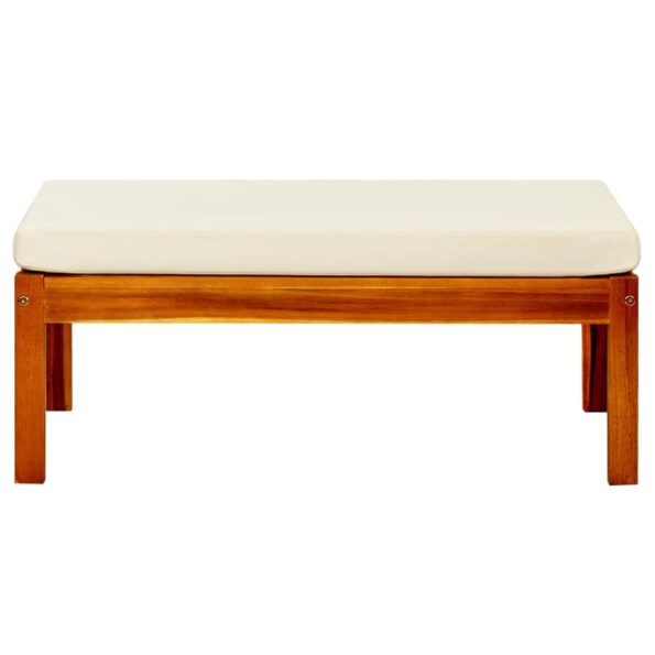 vidaXL Záhradná lavička so strechou a opierkami na nohy akáciový masív – Obrázok 9