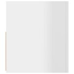 vidaXL TV skrinka s LED svetlami lesklá biela 90x35x40 cm – Obrázok 9