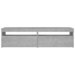 vidaXL TV skrinky 2 ks s LED svetlami betónové sivé 75x35x40 cm – Obrázok 9