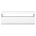 vidaXL TV skrinka s LED svetlami biela 100x35x40 cm – Obrázok 10