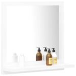 vidaXL Kúpeľňové zrkadlo, biele 40x10,5x37 cm, kompozitné drevo – Obrázok 3