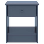 vidaXL Nočný stolík bledosivý 35x30x40 cm borovicový masív – Obrázok 2