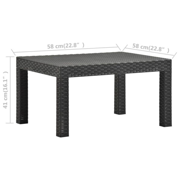 VXL8720286231173_g_en_hd_5.jpg vidaXL Záhradný stôl, antracitový 58x58x41 cm, PP ratan – Obrázok 6