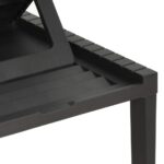 vidaXL Záhradné ležadlo s podložkou plastové antracitové – Obrázok 7