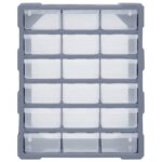 vidaXL Organizér s 18 strednými zásuvkami 38x16x47 cm – Obrázok 4