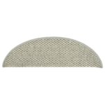 vidaXL Samolepiace nášľapy na schody vzhľad sisal 15 ks 65x21x4cm sivé – Obrázok 5