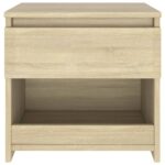 vidaXL Nočné stolíky 2 ks, dub sonoma 40x30x39 cm, kompozitné drevo – Obrázok 6