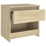 vidaXL Nočné stolíky 2 ks, dub sonoma 40x30x39 cm, kompozitné drevo – Obrázok 8