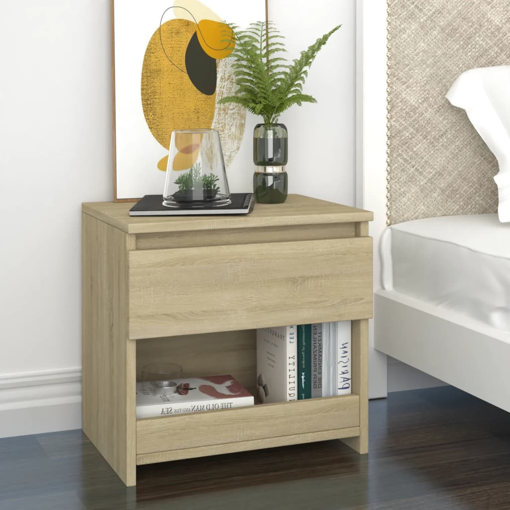 VXL8720286352960_m_en_hd_1.jpg vidaXL Nočné stolíky 2 ks, dub sonoma 40x30x39 cm, kompozitné drevo – Obrázok 1