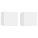 vidaXL Nástenné TV skrinky 2 ks biele 30,5x30x30 cm – Obrázok 2
