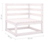 vidaXL Záhradná rohová pohovka, antracitové podložky, borovicový masív – Obrázok 11