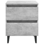 vidaXL Nočné stolíky 2 ks, betónovo sivé 40x35x50 cm, kompozitné drevo – Obrázok 6