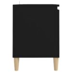 vidaXL TV stolík nohy z masívneho dreva čierny 103,5x35x50cm – Obrázok 6