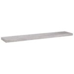 vidaXL Plávajúce nástenné police 4 ks betónovosivé 120x23,5x3,8 cm MDF – Obrázok 4