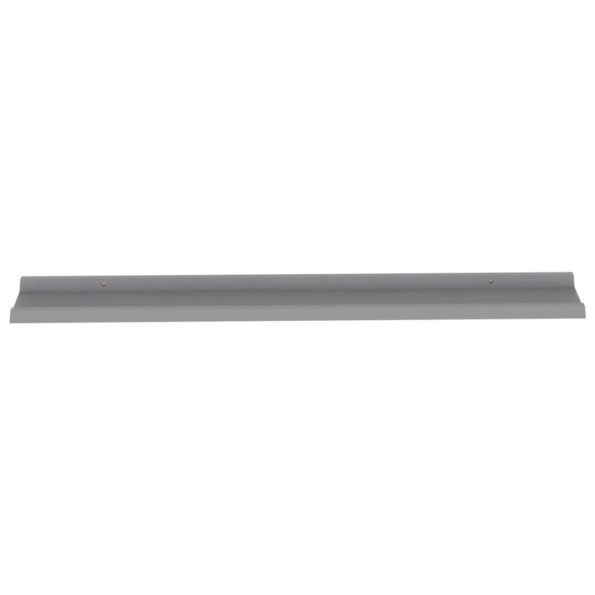 vidaXL Nástenné police 2 ks, sivé 115x9x3 cm – Obrázok 6