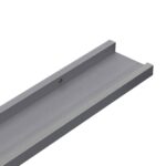 vidaXL Nástenné police 2 ks, sivé 115x9x3 cm – Obrázok 8