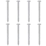 vidaXL Nástenné police 4 ks, sivé 80x9x3 cm – Obrázok 9