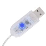 vidaXL Rozprávkové svetlá, hviezda a mesiac 138 LED, studená biela – Obrázok 5