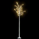 vidaXL Vianočný stromček/vŕba 200 LED 2,2 m, teplá biela, dovnútra/von – Obrázok 2