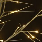 vidaXL Vianočný stromček/vŕba 200 LED 2,2 m, teplá biela, dovnútra/von – Obrázok 4