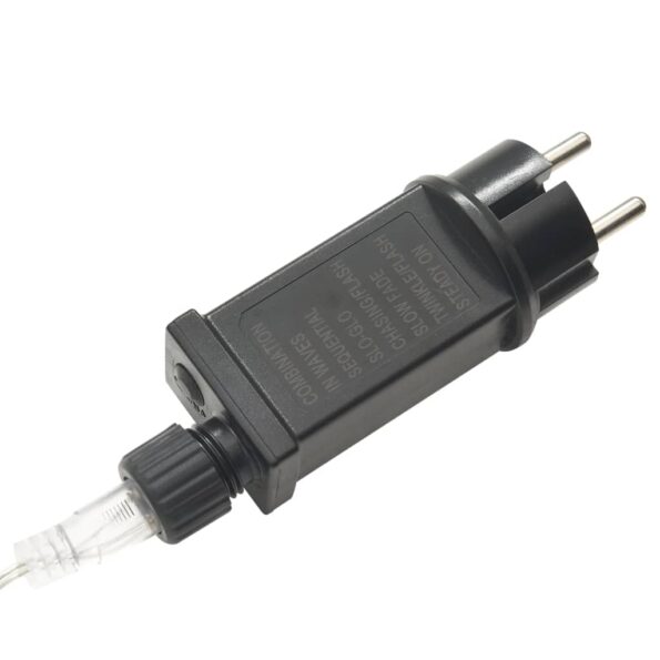 vidaXL Vianočná svetelná sieť farebná 3x3 m 306 LED interiér exteriér – Obrázok 7