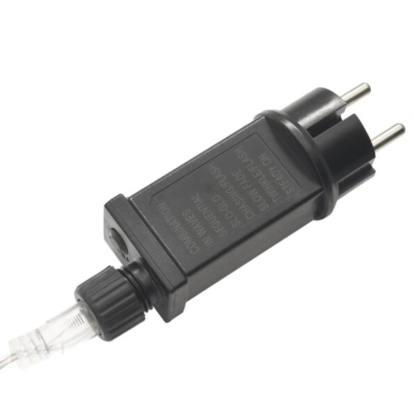 vidaXL Vianočná svetelná sieť farebná 3x3 m 306 LED interiér exteriér – Obrázok 8