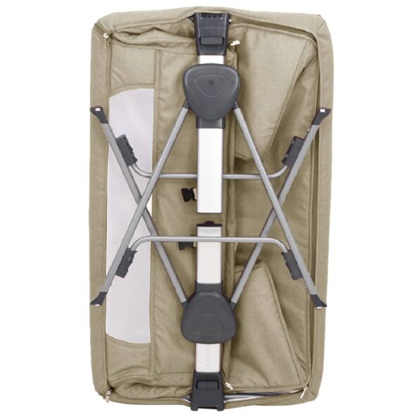 vidaXL Detská posteľ s matracom hnedosivá ľanová látka – Obrázok 9