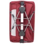 vidaXL Detská posteľ s matracom červená ľanová látka – Obrázok 9