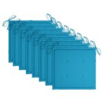 vidaXL Záhradné stoličky 8 ks s podložkami tíkový masív – Obrázok 8