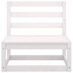 vidaXL 4-dielna záhradná sedacia súprava biela masívna borovica – Obrázok 5