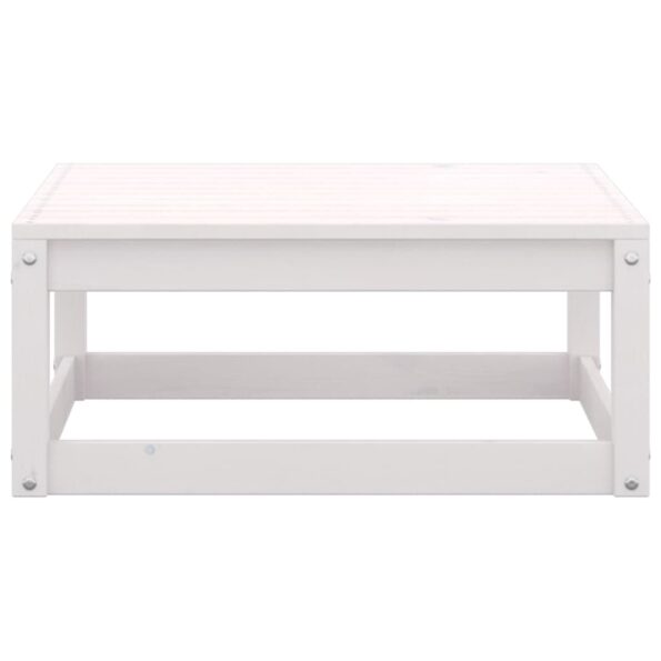 vidaXL 4-dielna záhradná sedacia súprava biela masívna borovica – Obrázok 7