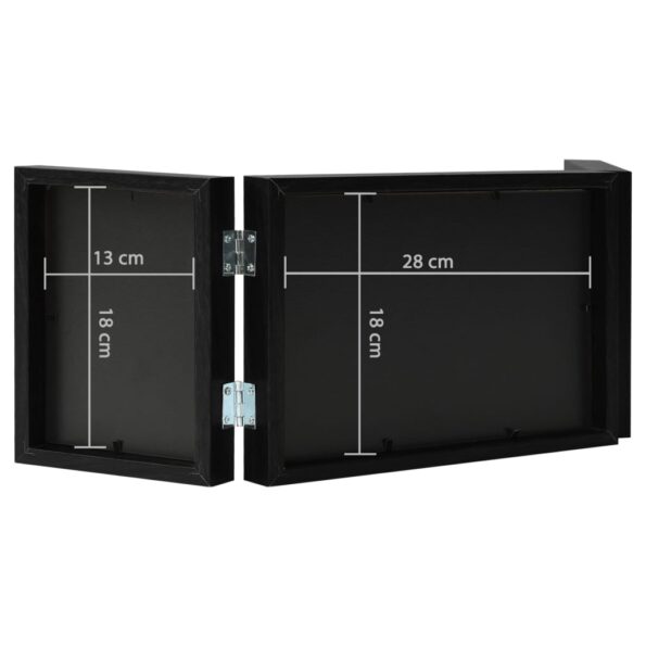 vidaXL Trojitý fotorámik kolážový čierny 28x18 cm+2x(13x18 cm) – Obrázok 6