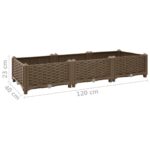 vidaXL Vyvýšený záhon 120x40x23 cm polypropylén – Obrázok 8