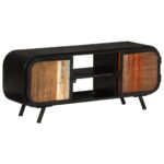 vidaXL TV skrinka 110x30x45 cm recyklovaný masív – Obrázok 11