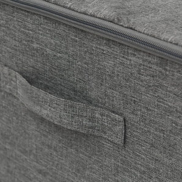 vidaXL Úložné boxy 2 ks látkové 43x34x23 cm antracitové – Obrázok 5