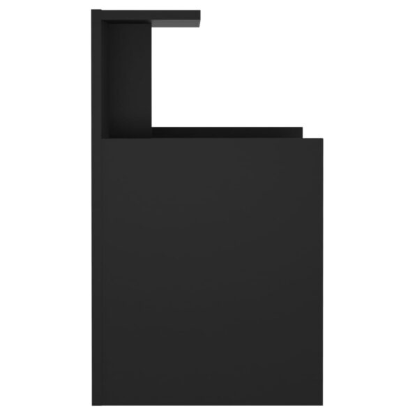 vidaXL Nočný stolík, čierny 40x35x60 cm, kompozitné drevo – Obrázok 5