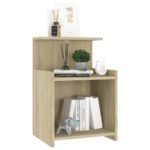 vidaXL Nočné stolíky 2 ks, dub sonoma 40x35x60 cm, kompozitné drevo – Obrázok 4