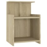vidaXL Nočné stolíky 2 ks, dub sonoma 40x35x60 cm, kompozitné drevo – Obrázok 5