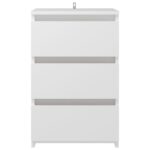 vidaXL Nočné stolíky 2 ks, biele 40x35x62,5 cm, kompozitné drevo – Obrázok 6