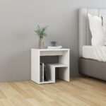 vidaXL Nočné stolíky 2 ks, biele 40x30x40 cm, kompozitné drevo – Obrázok 3