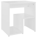 vidaXL Nočné stolíky 2 ks, biele 40x30x40 cm, kompozitné drevo – Obrázok 5
