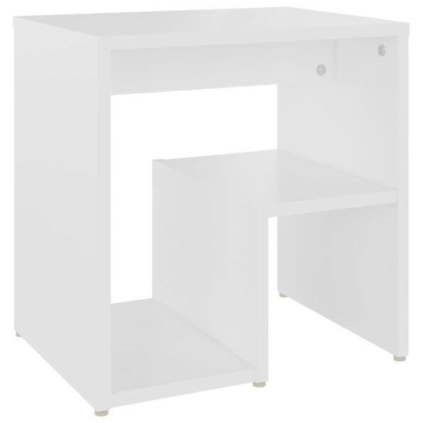 vidaXL Nočné stolíky 2 ks, biele 40x30x40 cm, kompozitné drevo – Obrázok 5
