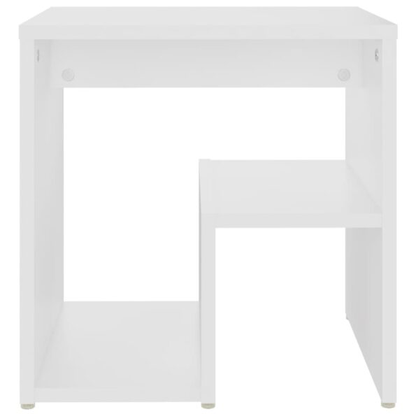 vidaXL Nočné stolíky 2 ks, biele 40x30x40 cm, kompozitné drevo – Obrázok 6