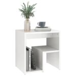 vidaXL Nočné stolíky 2 ks, lesklé biele 40x30x40 cm, kompozitné drevo – Obrázok 4