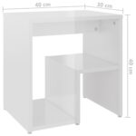 vidaXL Nočné stolíky 2 ks, lesklé biele 40x30x40 cm, kompozitné drevo – Obrázok 8