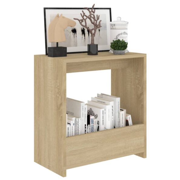 vidaXL Príručný stolík, dub sonoma 50x26x50 cm, kompozitné drevo – Obrázok 3